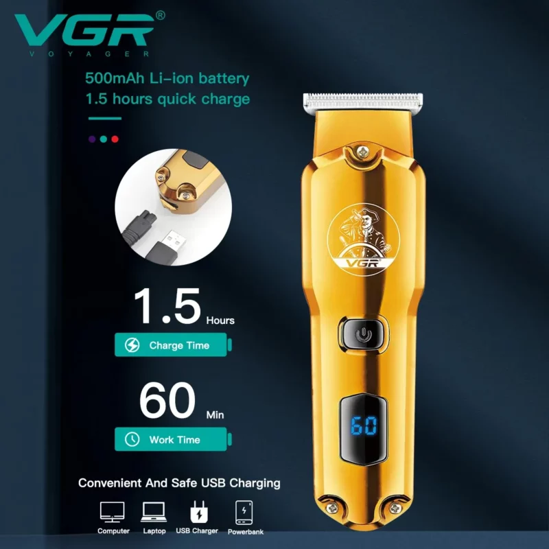 VGR V-927 USB rechargeable clipper