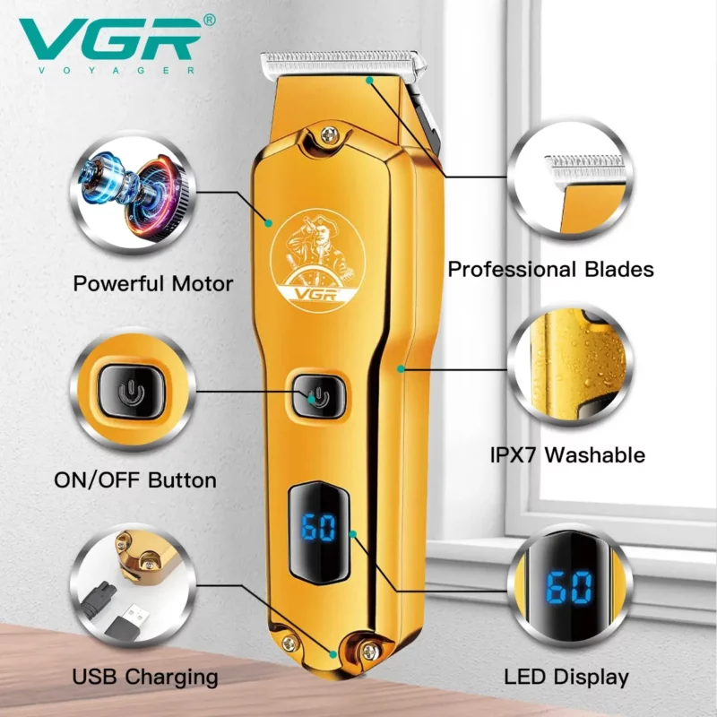 VGR V-927 metal body hair trimmer