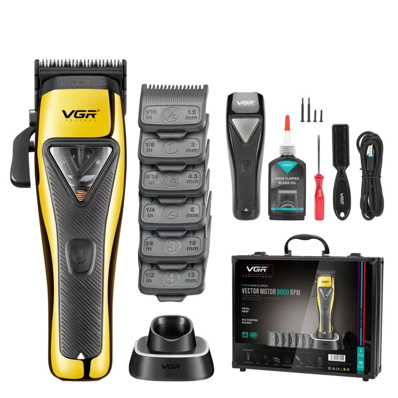 VGR V-015 Professional Cordless Hair Clipper Gold