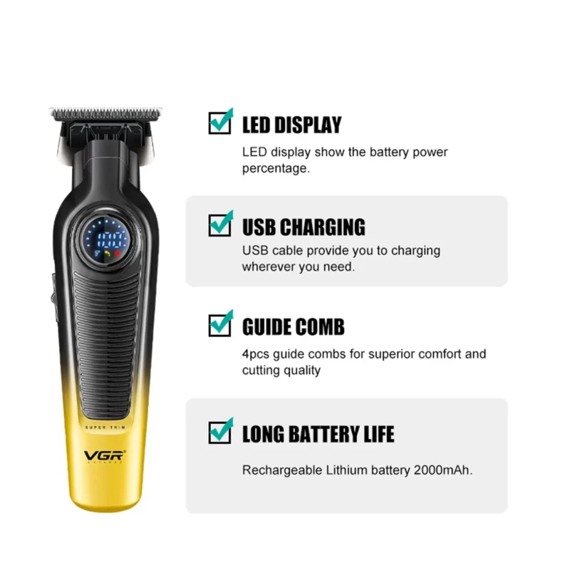 VGR rechargeable hair trimmer